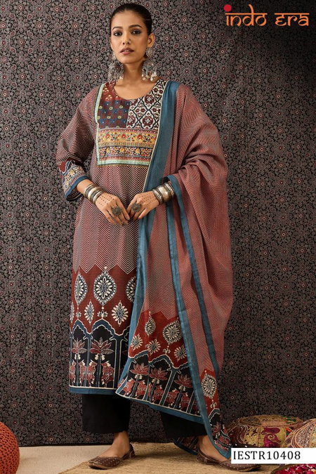 Indo Era 2570 Cotton Kurti Bottom With Dupatta Wholesale Suppliers In Mumbai